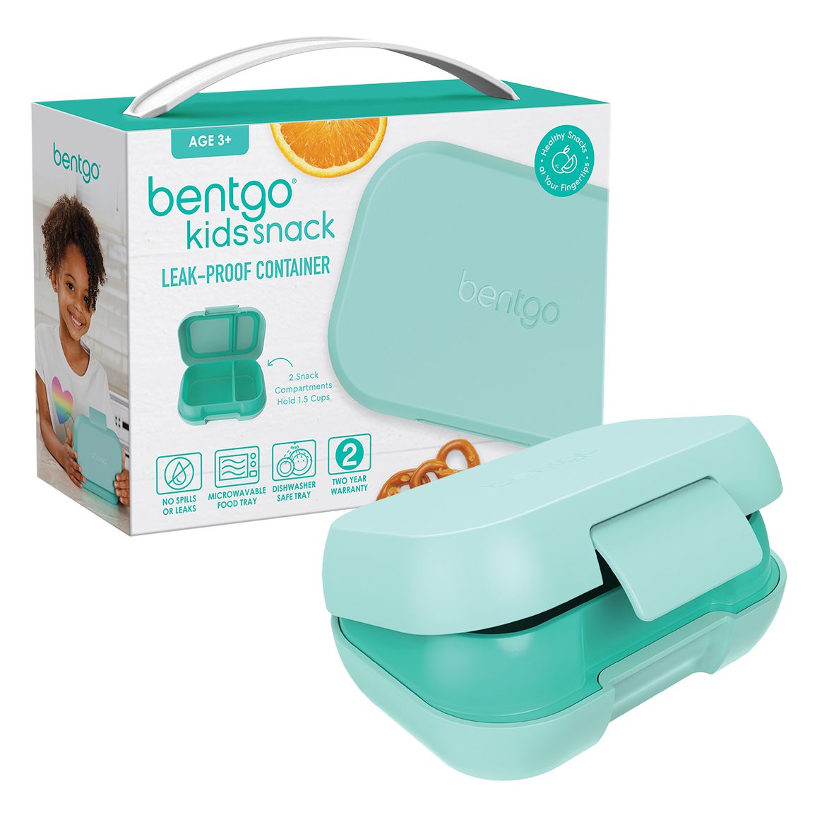 Bentgo® Kids Leak-Proof Snack Container - Aqua