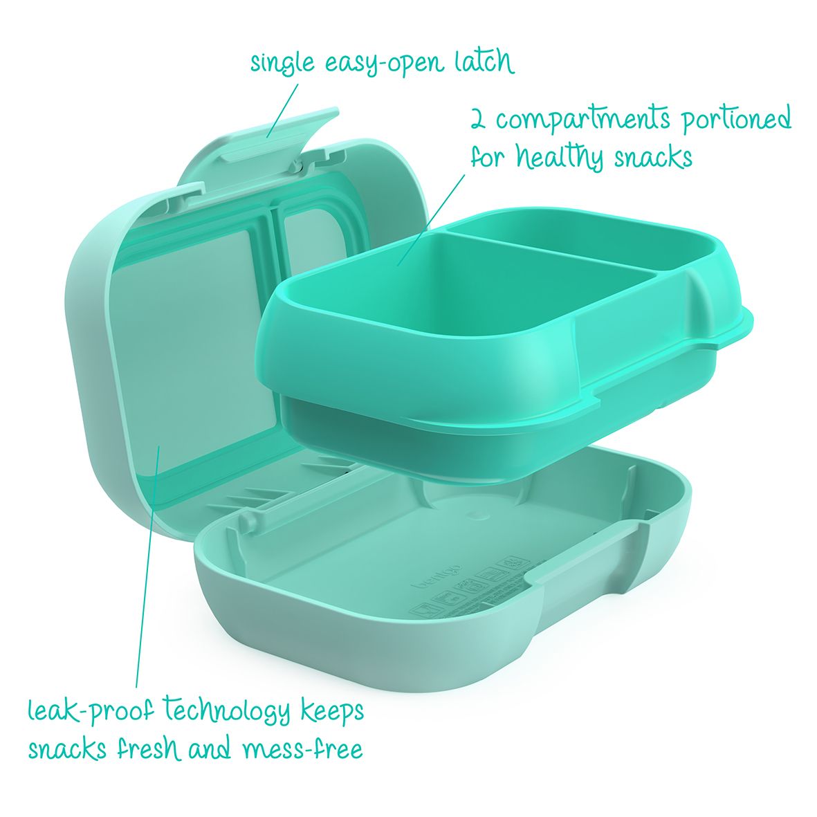 Bentgo® Kids Leak-Proof Snack Container - Aqua