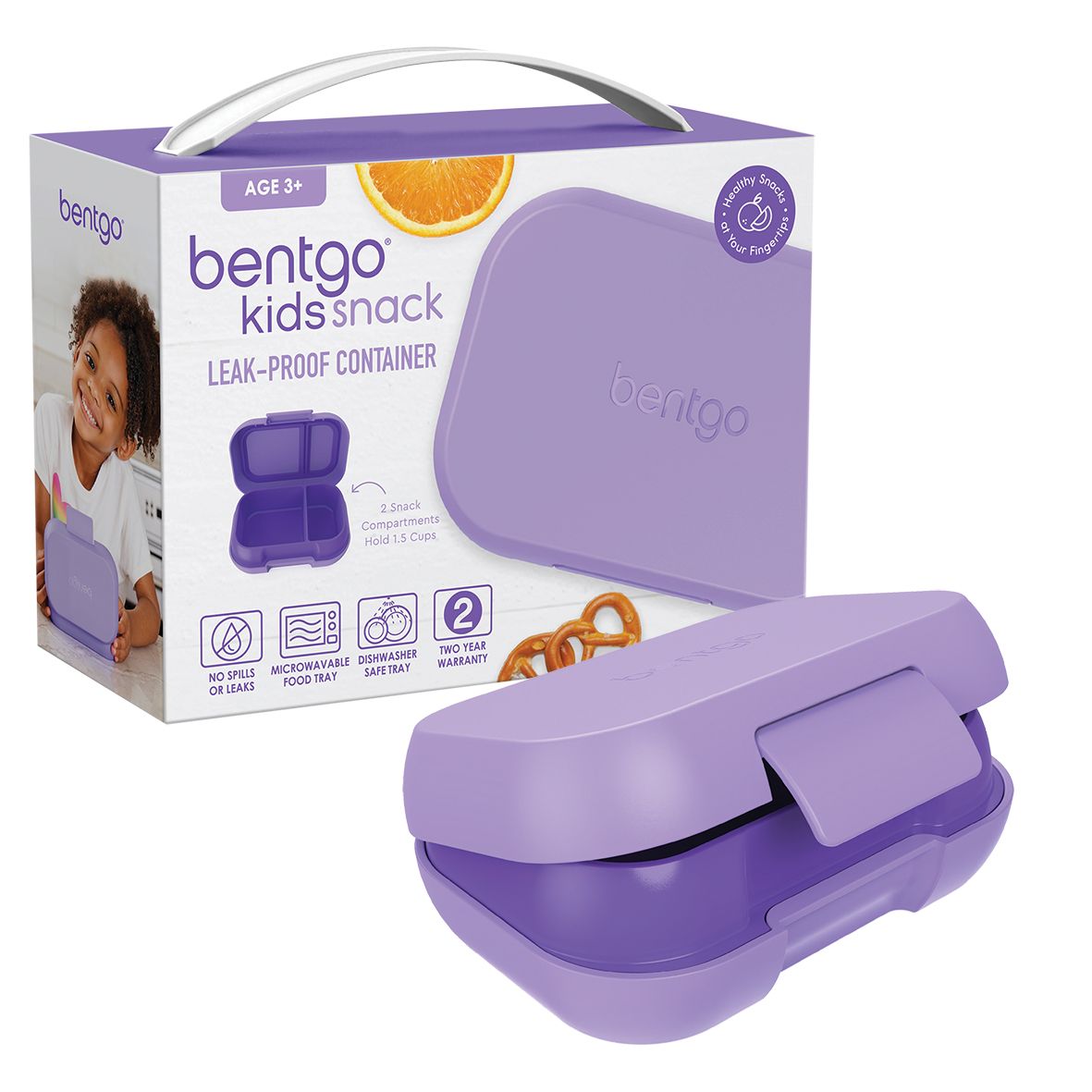 Bentgo® Kids Leak-Proof Snack Container - Purple