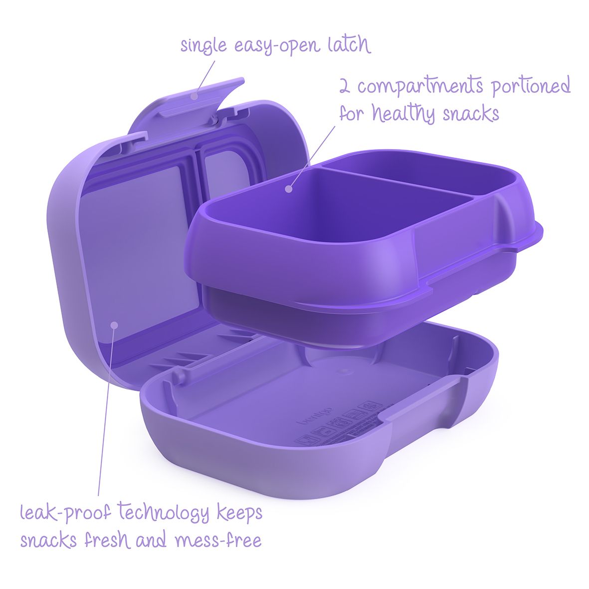 Bentgo® Kids Leak-Proof Snack Container - Purple