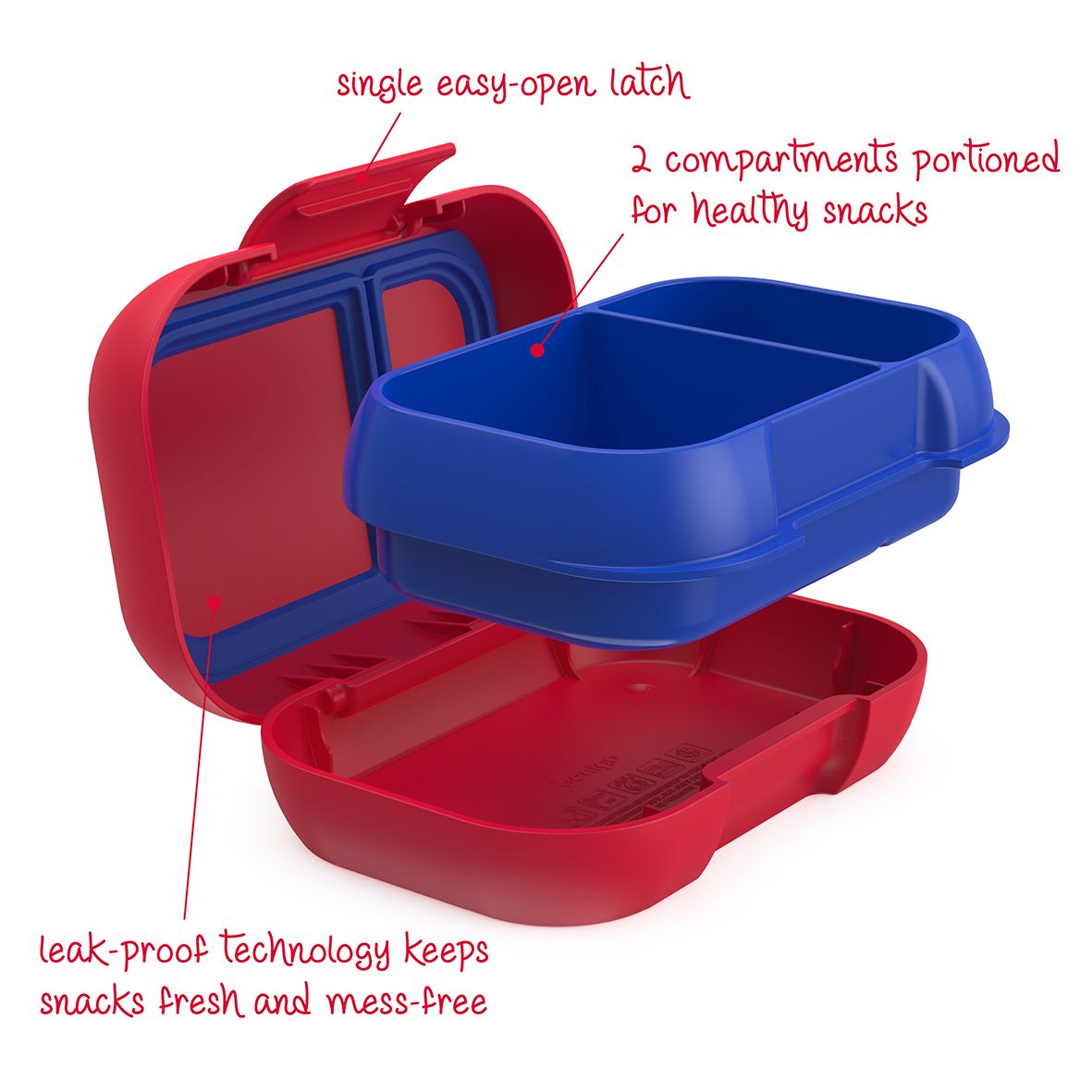 Bentgo® Kids Leak-Proof Snack Container - Red/Royal