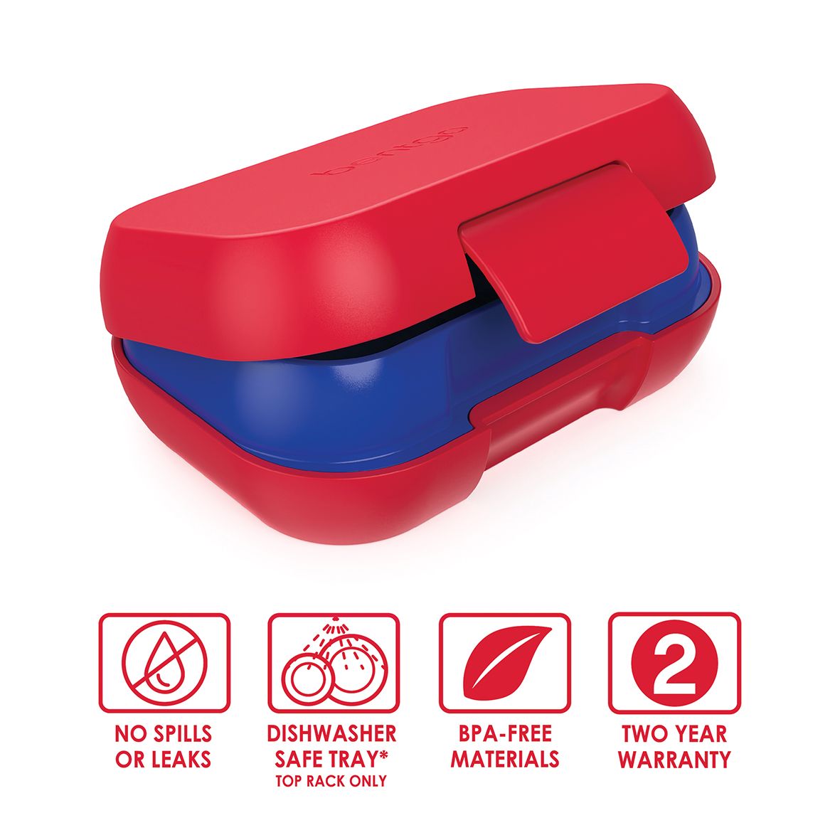 Bentgo® Kids Leak-Proof Snack Container - Red/Royal