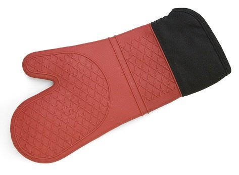 Cuisena Silicone Fabric Oven Glove Red
