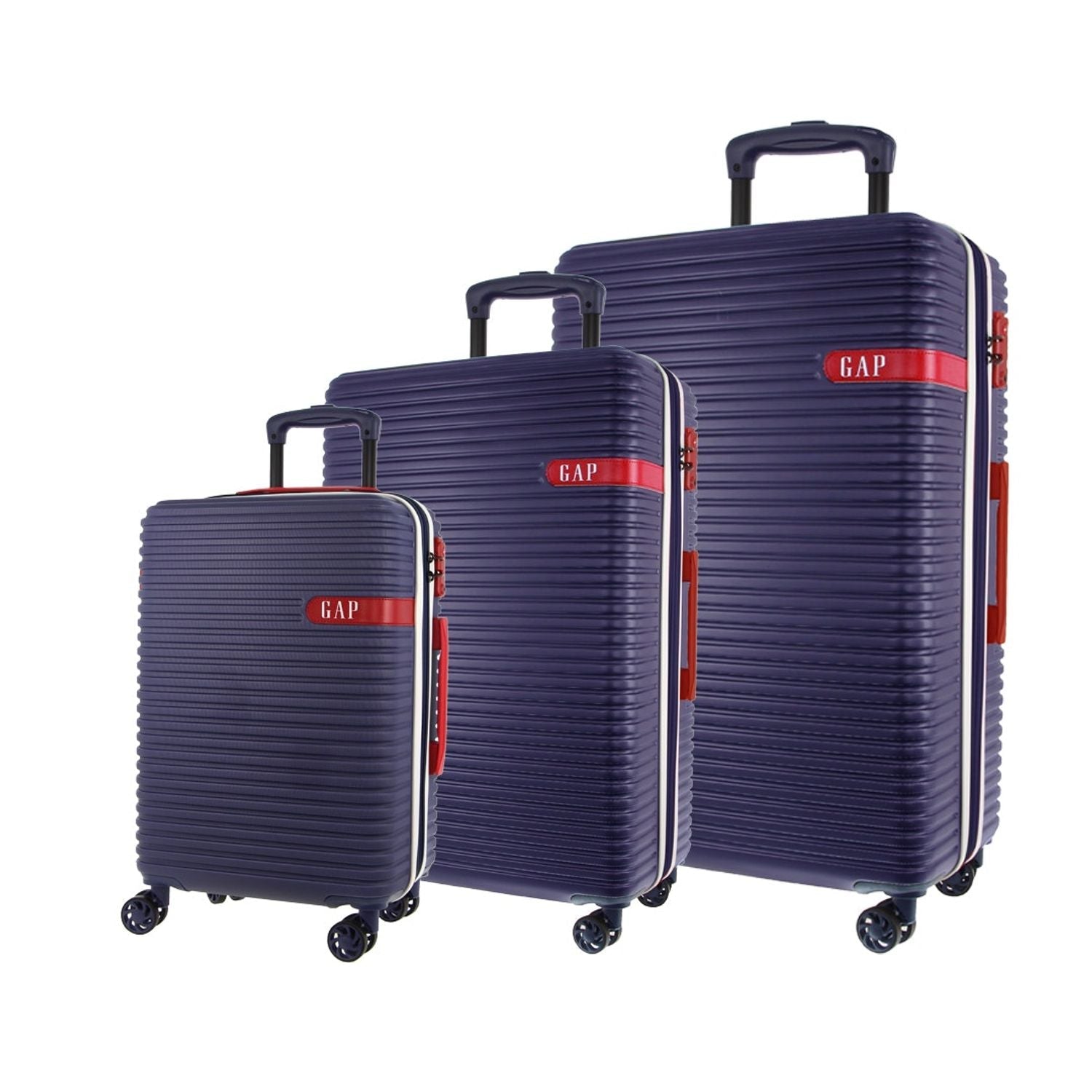 GAP 4 Wheel Hardcase Suitcases Set of 3 - Navy