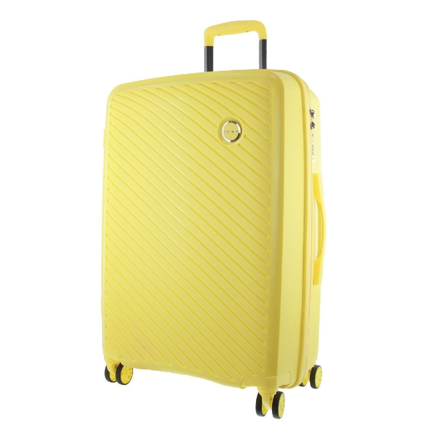 Pierre Cardin Hard Shell 4 Wheel Suitcase - Cabin - Yellow