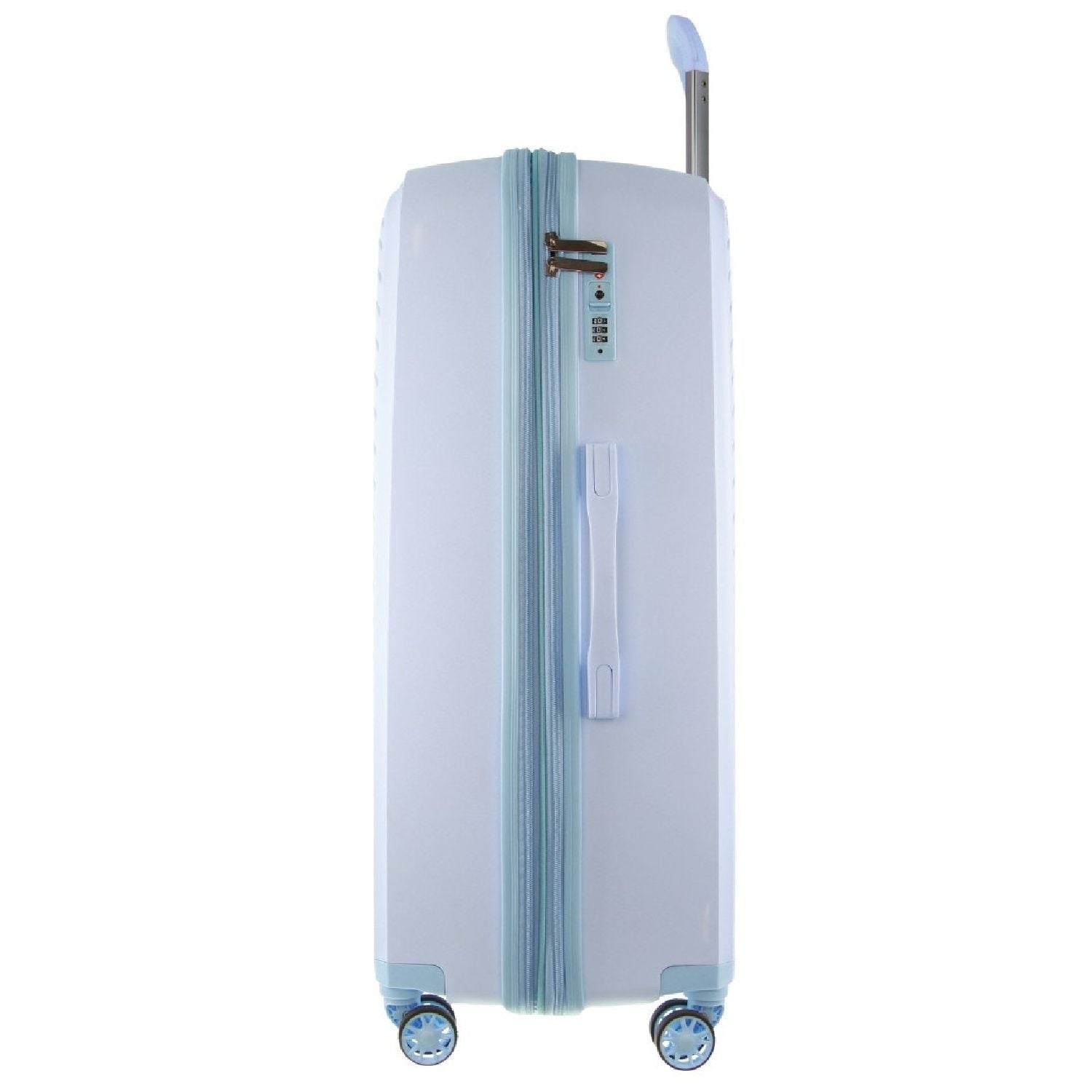 Pierre Cardin Hard Shell 4 Wheel Suitcase - Cabin - Blue