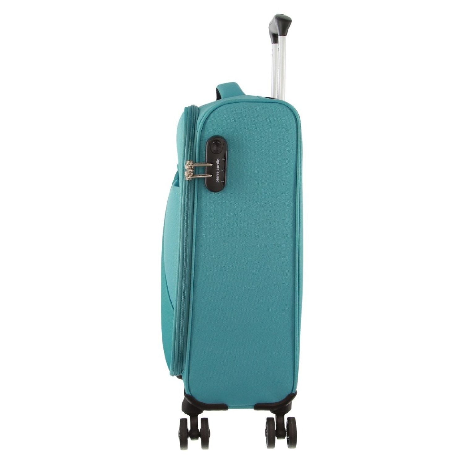 Pierre Cardin Soft Shell 4 Wheel - 3-Piece Luggage Set - Turquoise/Aqua