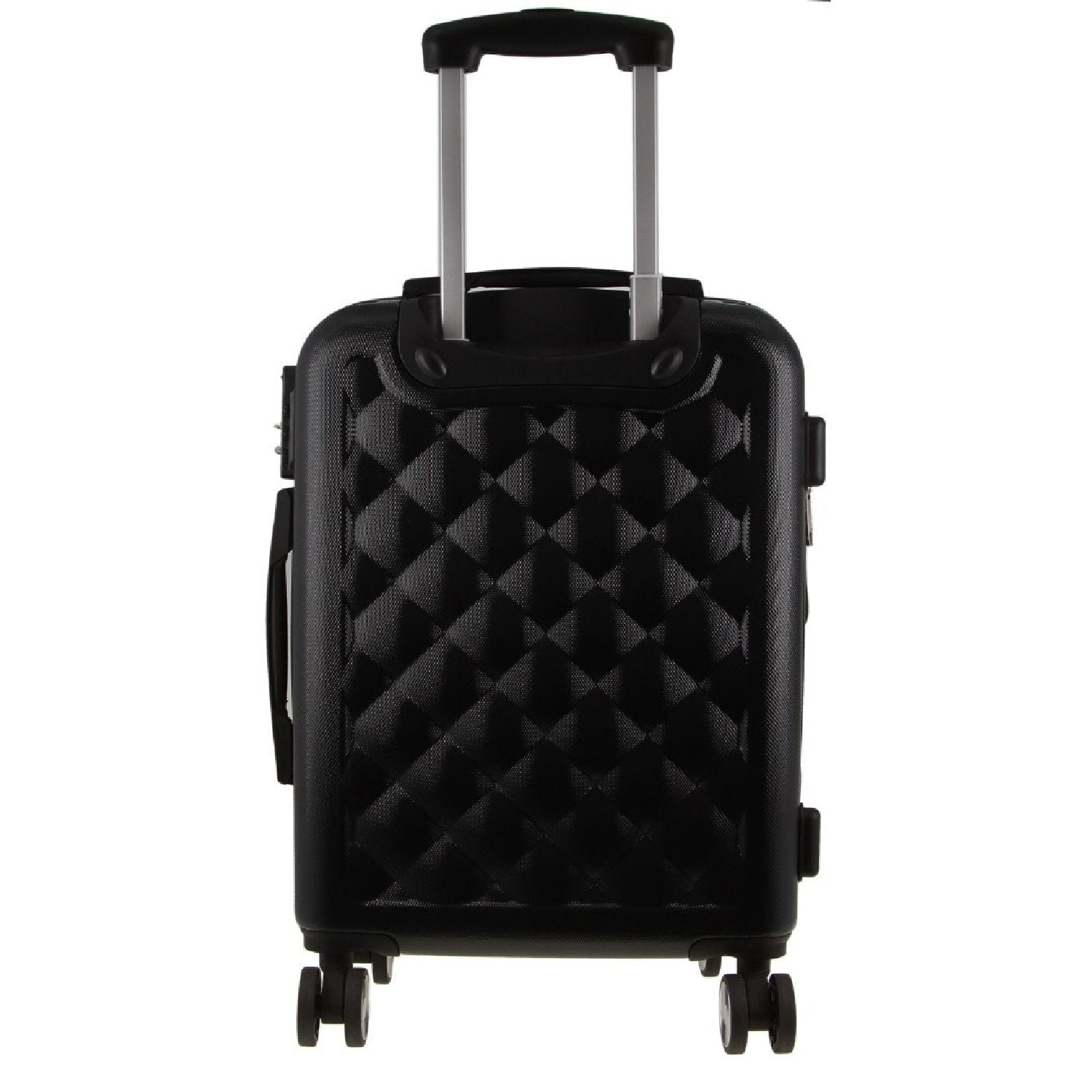 Pierre Cardin Hard Shell 4 Wheel - 3-Piece Luggage Set - Black - Expandable