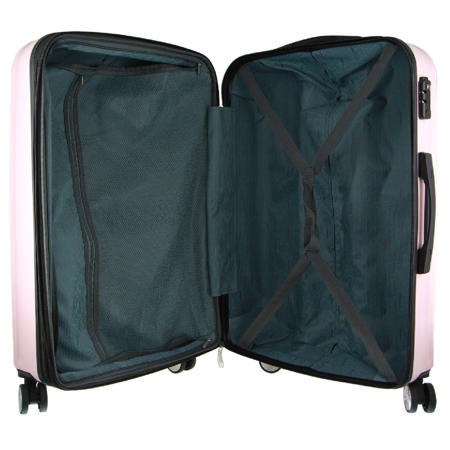 Pierre Cardin Hard Shell 4 Wheel - 3-Piece Luggage Set - Rose - Expandable