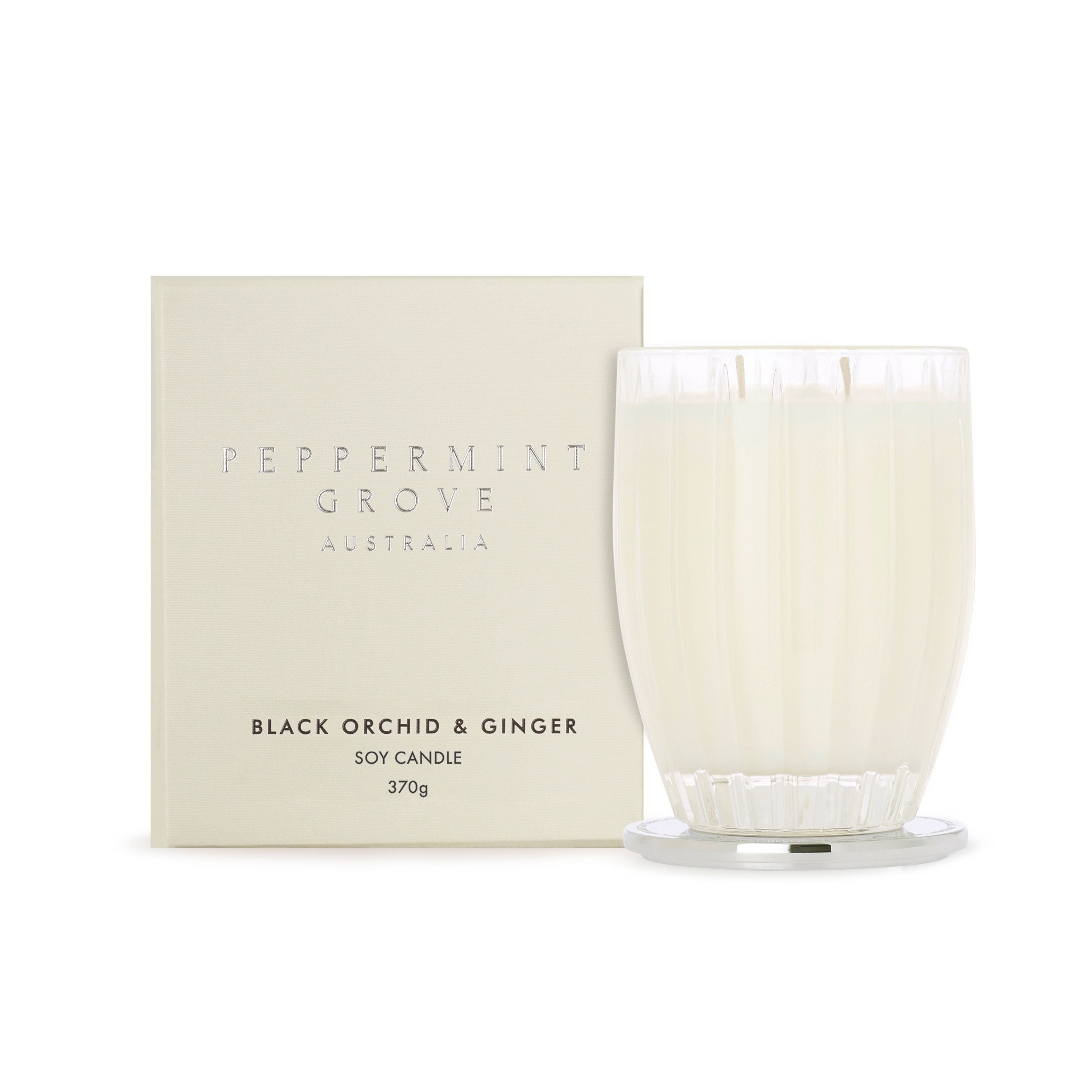Peppermint Grove Australia - Black Orchid & Ginger Soy Candle - 370g