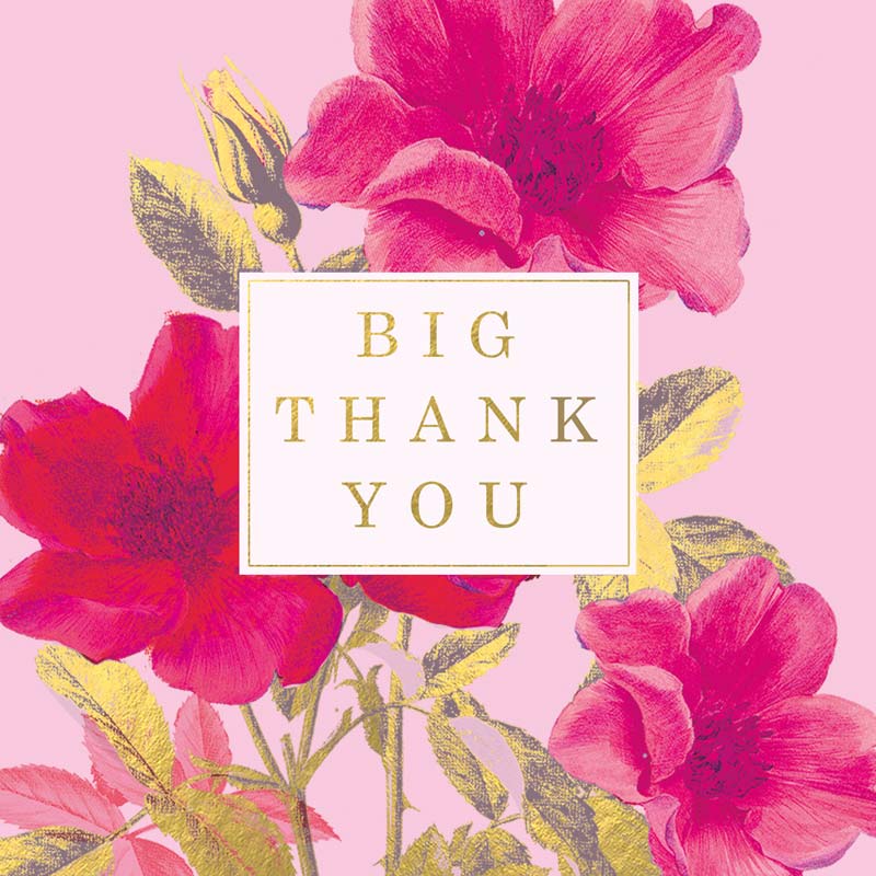 Big Thank You - Card 15.5x15.5cm