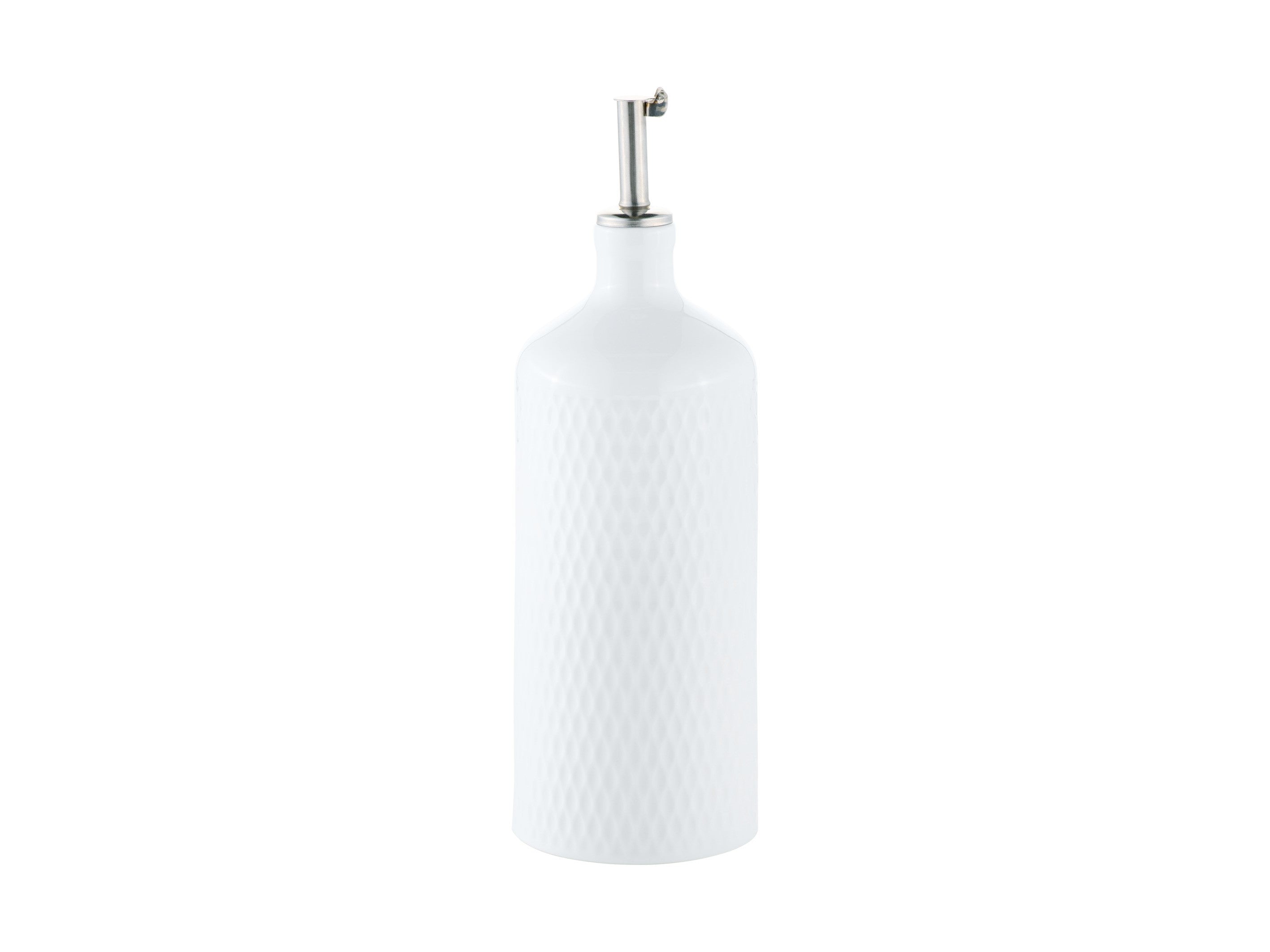 Maxwell & Williams White Basics Diamonds Oil Bottle with Stainless Steel Pourer - 500ml