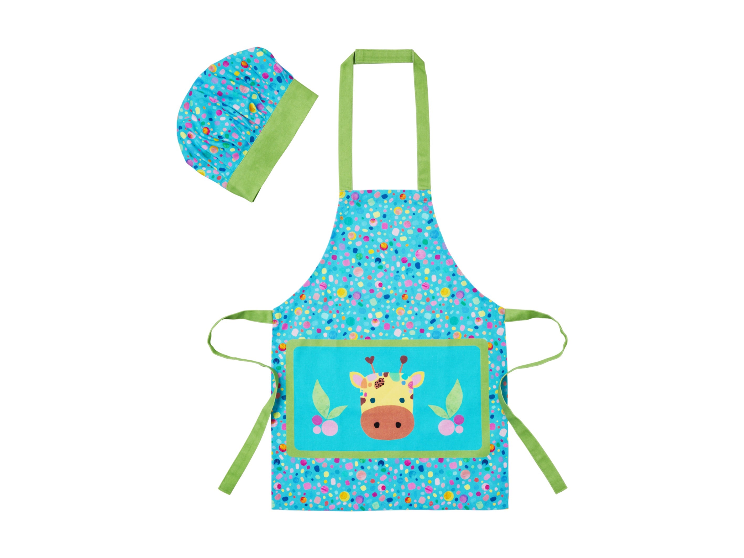 Maxwell & Williams Kasey Rainbow Critters Child Apron & Hat Set - Blue