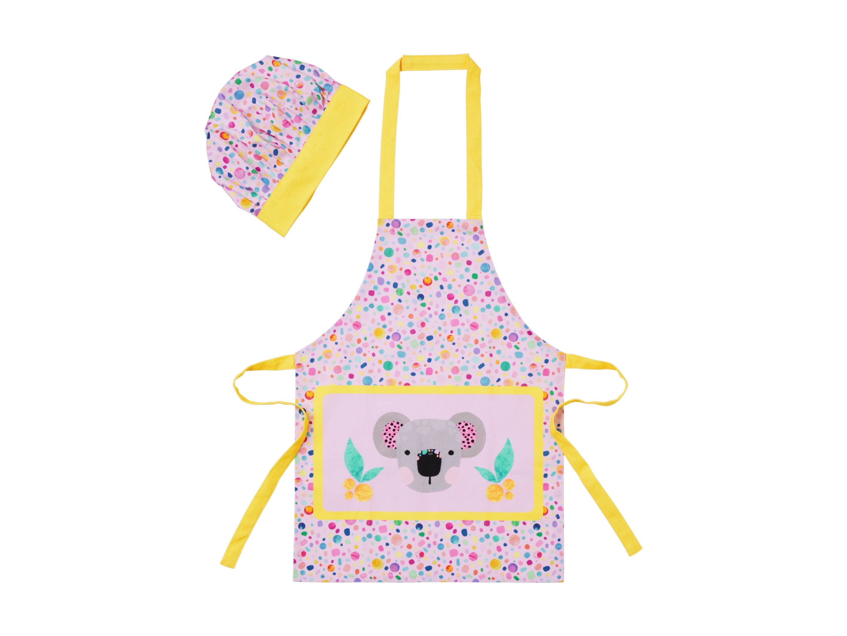 Maxwell & Williams Kasey Rainbow Critters Child Apron & Hat Set - Pink