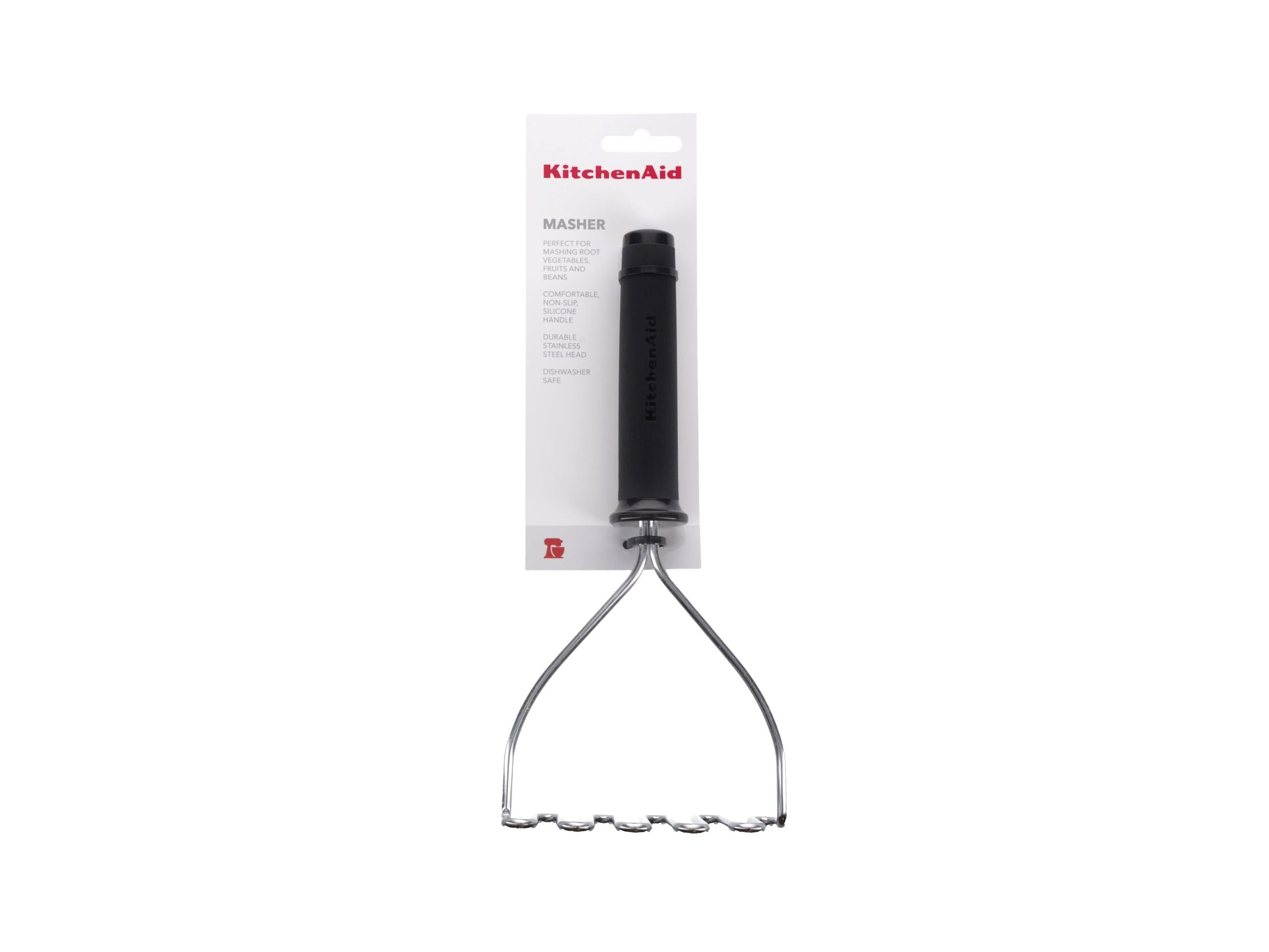 KitchenAid Soft Touch Wire Masher - Black