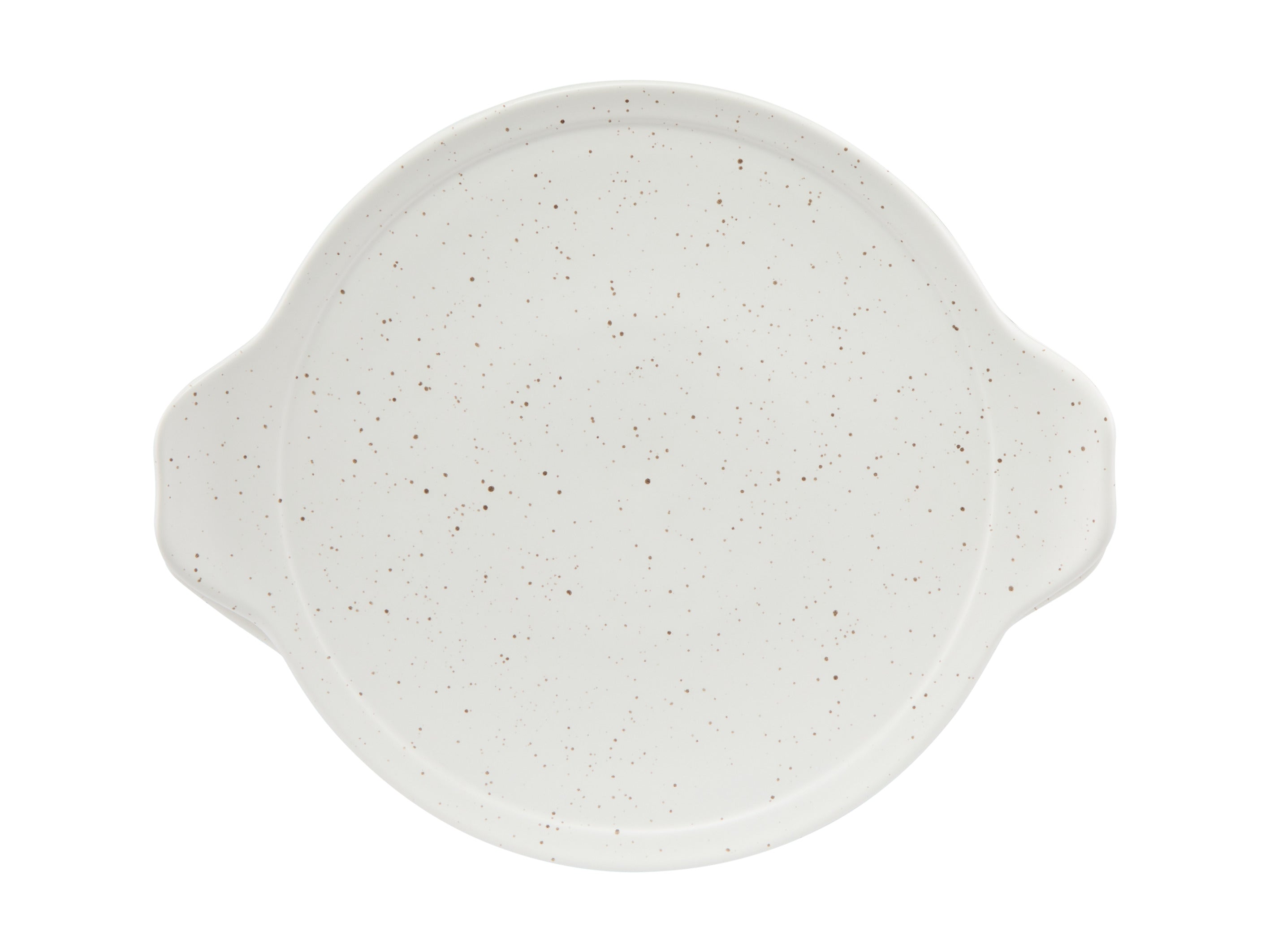 Maxwell & Williams Speckle Round Casserole With Tray Lid 3L - Cream