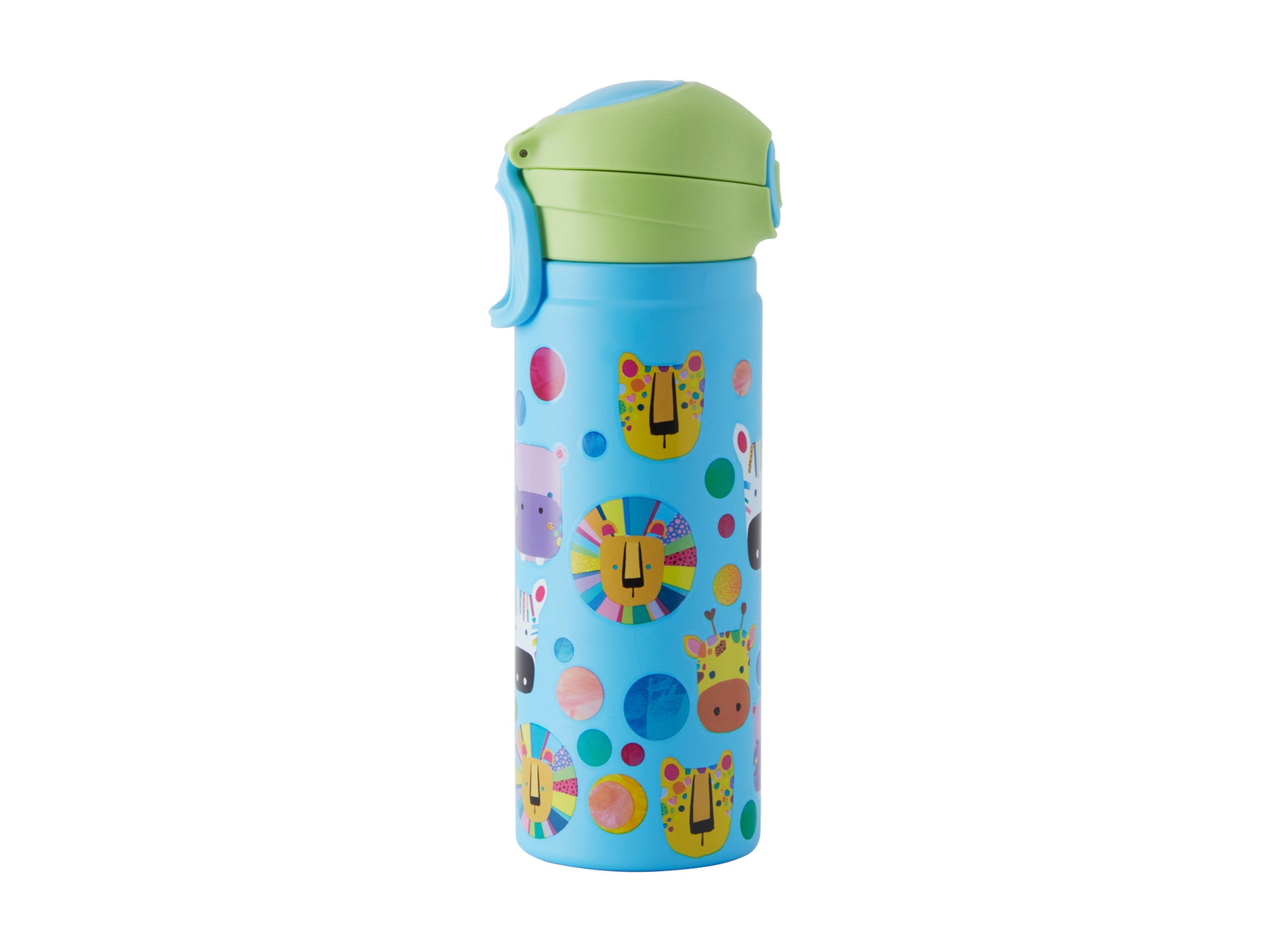 Maxwell & Williams Kasey Rainbow Critters Double Wall Insulated Bottle 550ml - Blue