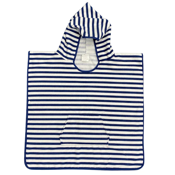 Pure Zone Kids Poncho - Royal Blue Stripe - 65x65cm