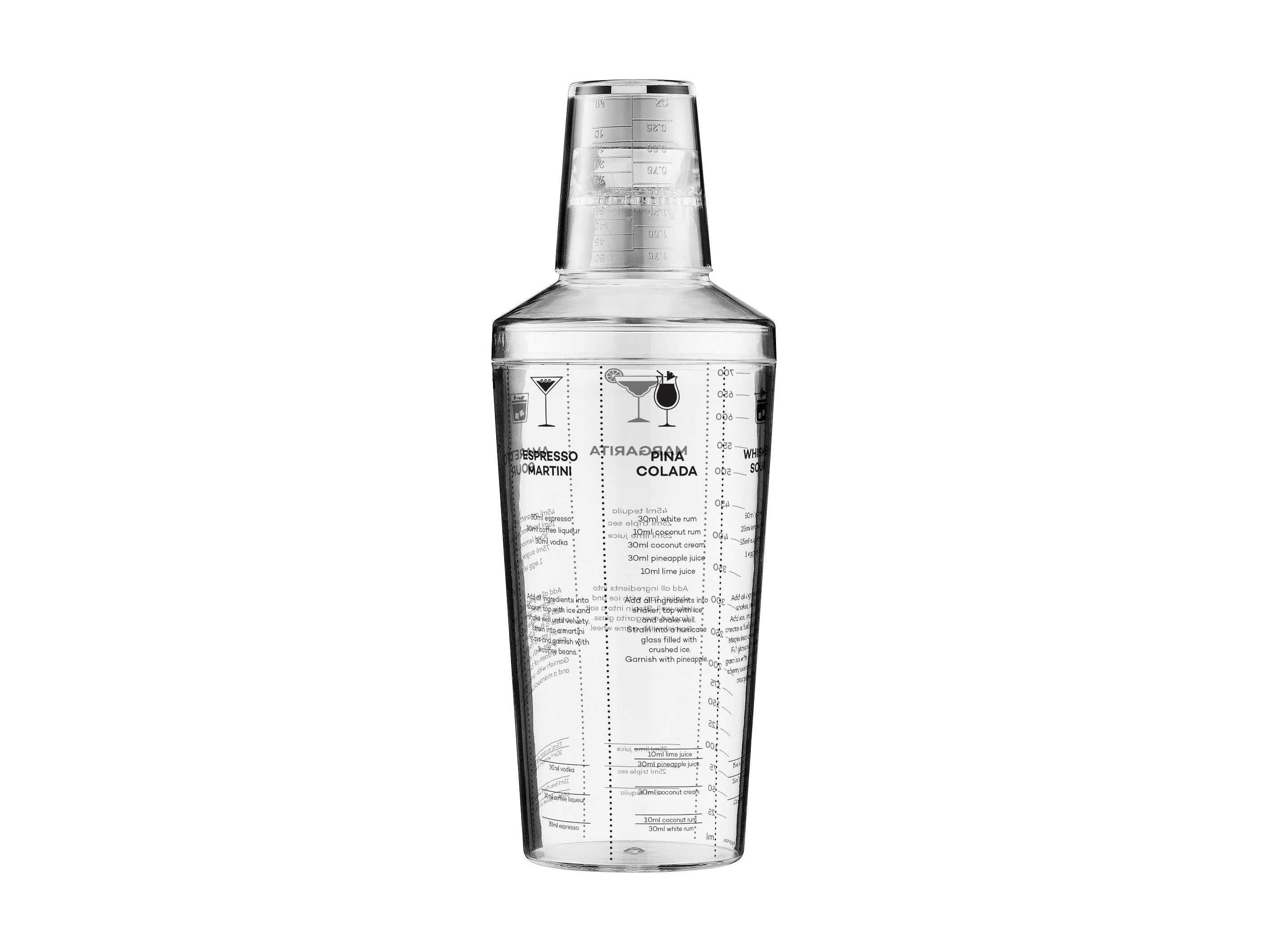 Maxwell & Williams Cocktail & Co. Cocktail Recipe Shaker - 700ml