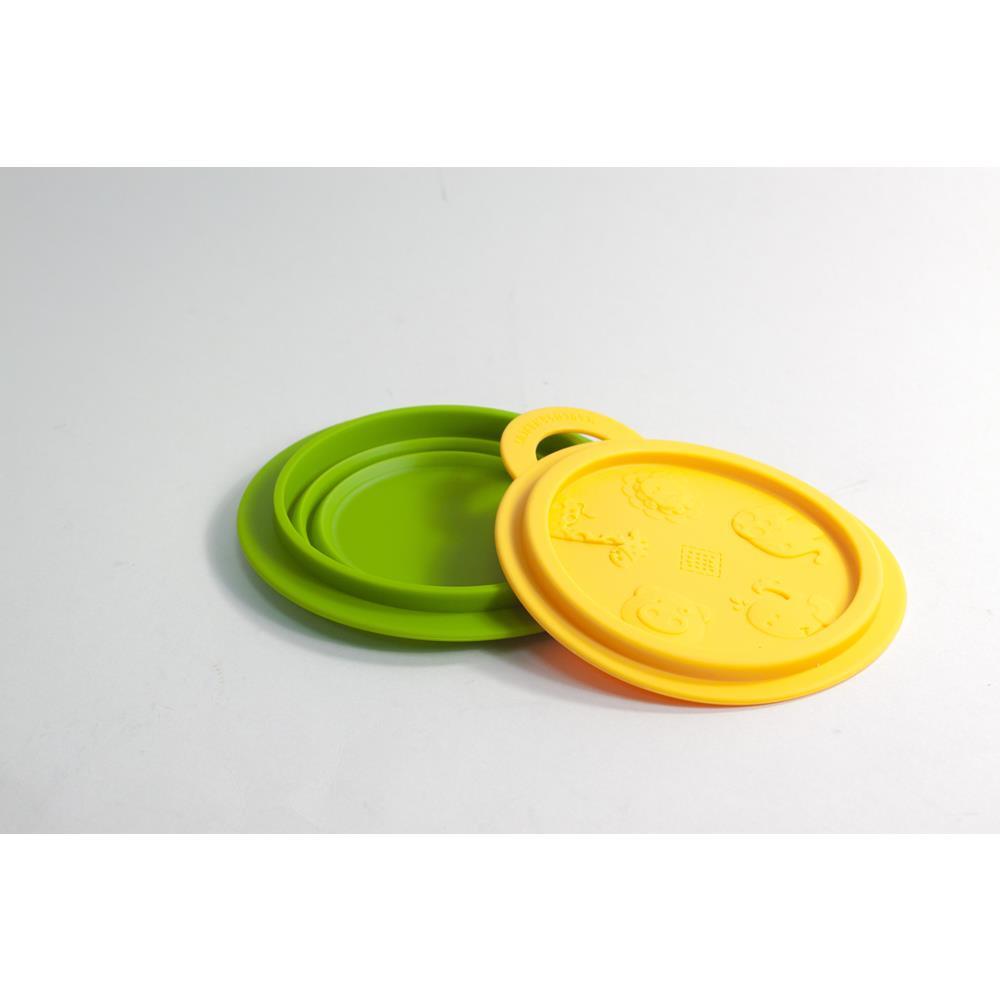 Marcus & Marcus Collapsible Travel Bowl With Lid - Lola The Giraffe - Yellow