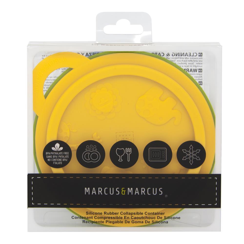 Marcus & Marcus Collapsible Travel Bowl With Lid - Lola The Giraffe - Yellow