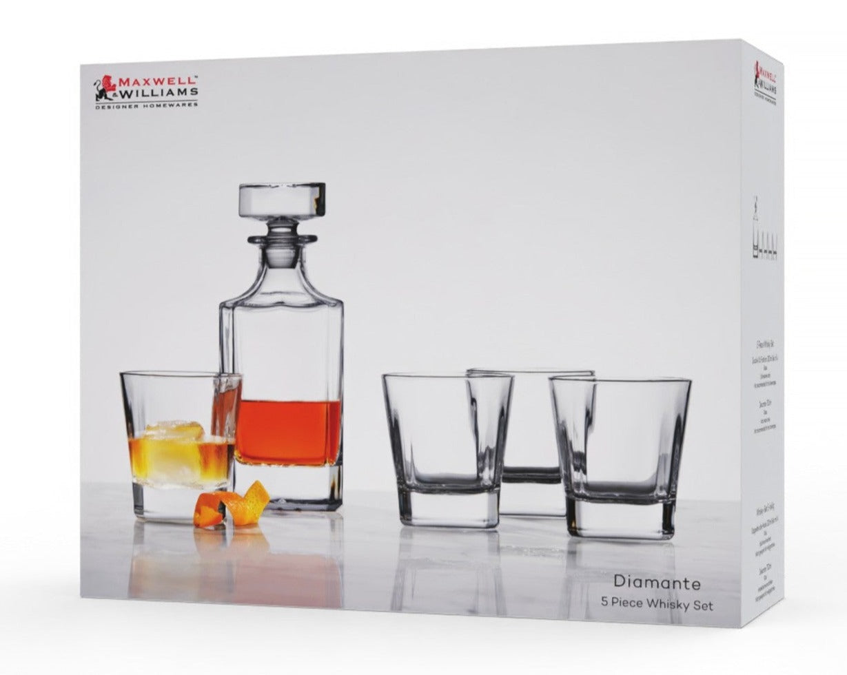 Maxwell & Williams Diamante Whisky 5pc Set