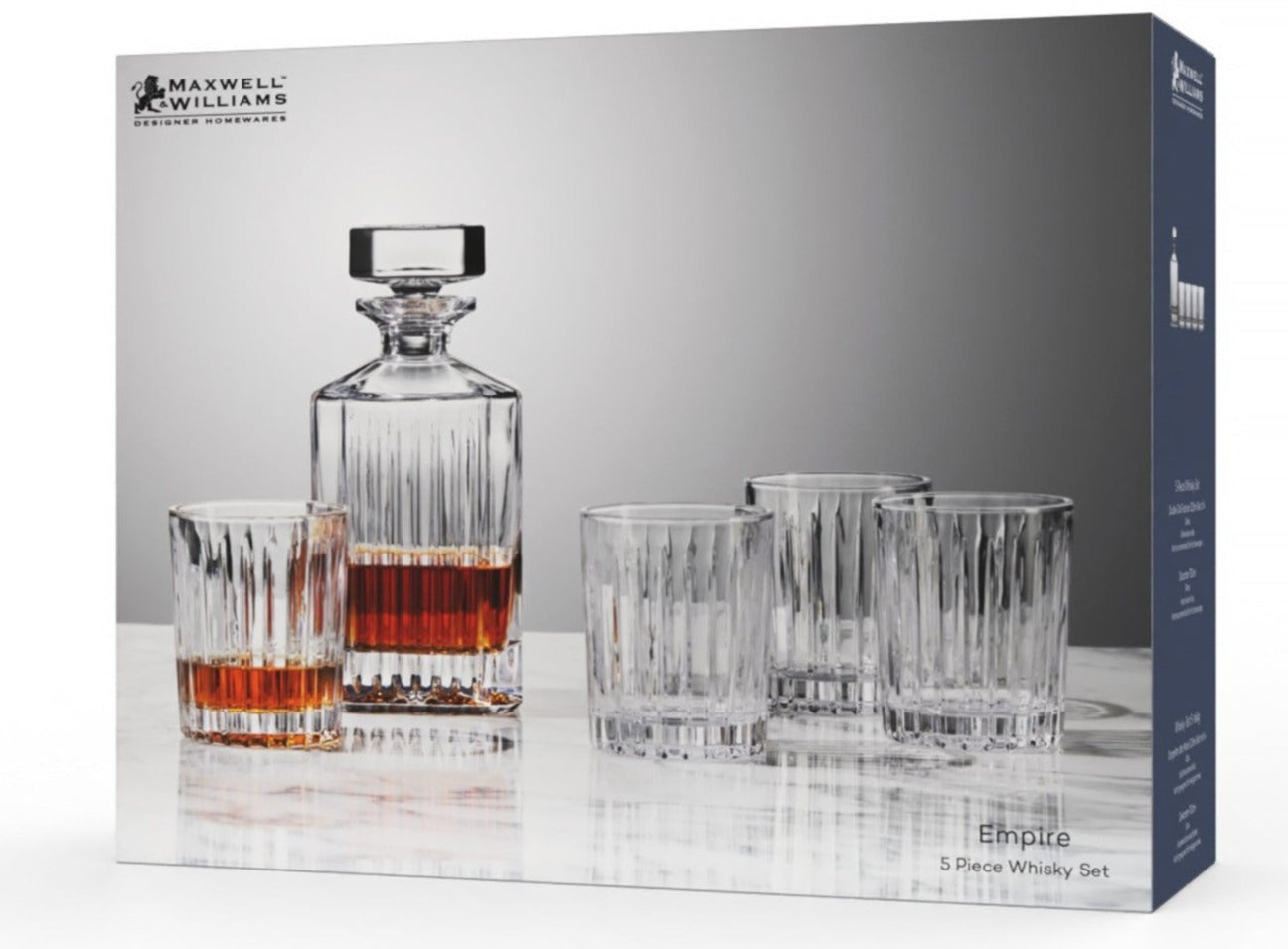 Maxwell & Williams Empire 5pc Whisky Set