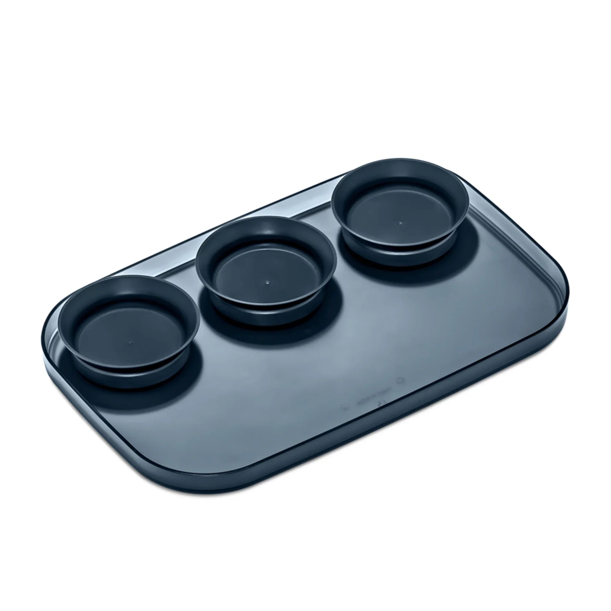 Madesmart® Dipware® Large Serving Tray With 3 Bowls - 39x25cm - Midnight Blue