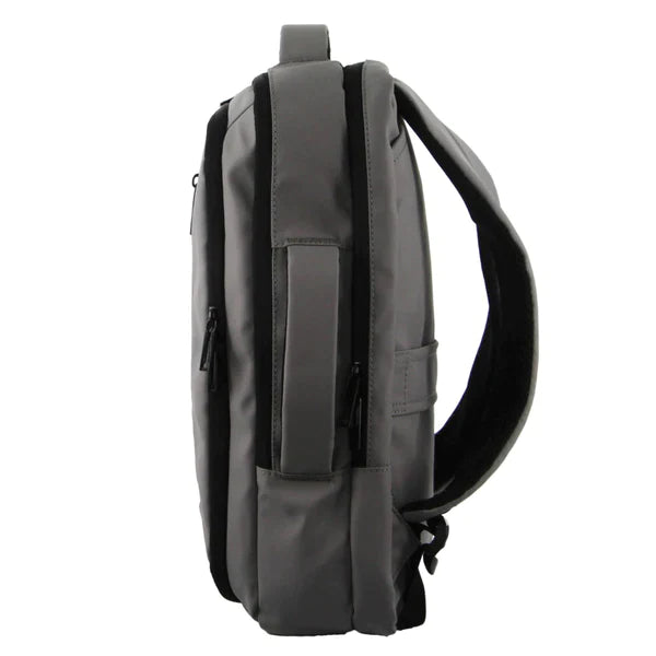 Pierre Cardin Laptop Backpack - Grey - Top & Side Handle