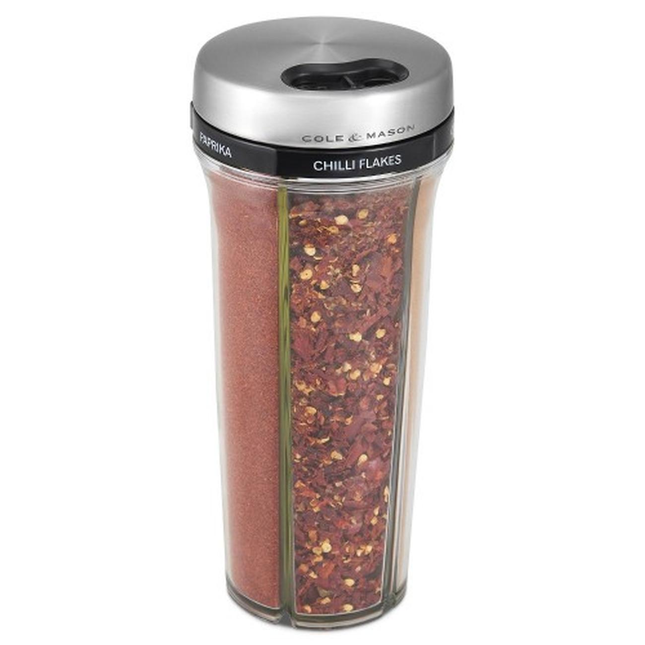 Cole & Mason Saunderton Spice Cylinder Empty - 5 Chambers - 19cm