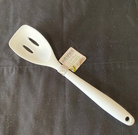 Wiltshire White Silicone Slotted Turner/Spoon - 28cm