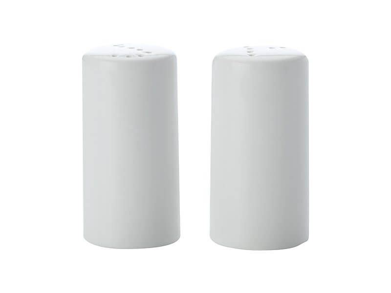 Maxwell & Williams White Basics Cylindrical Salt & Pepper