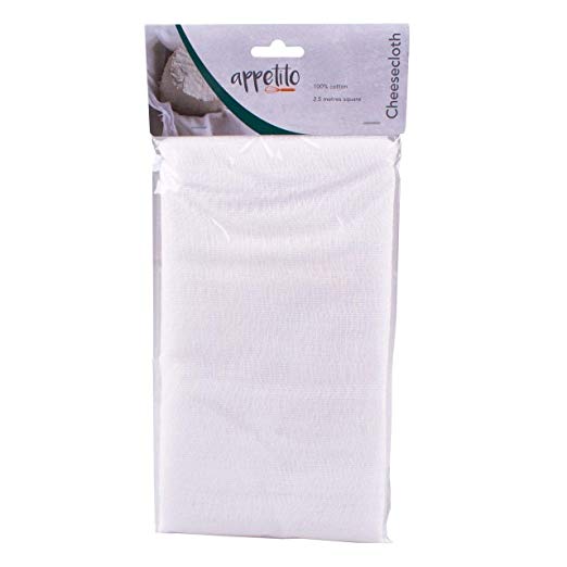 Appetito Cheese Cloth 2.5 Sq Metres - White