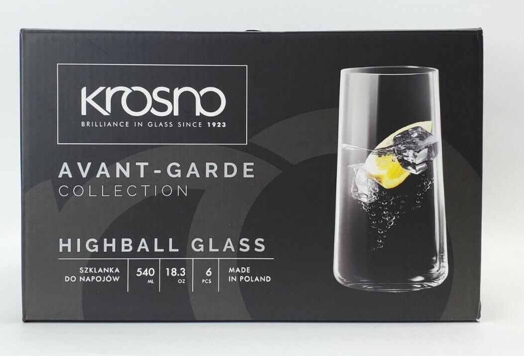 Krosno Avant-Garde Highball 540ml 6pc (Made in Poland)