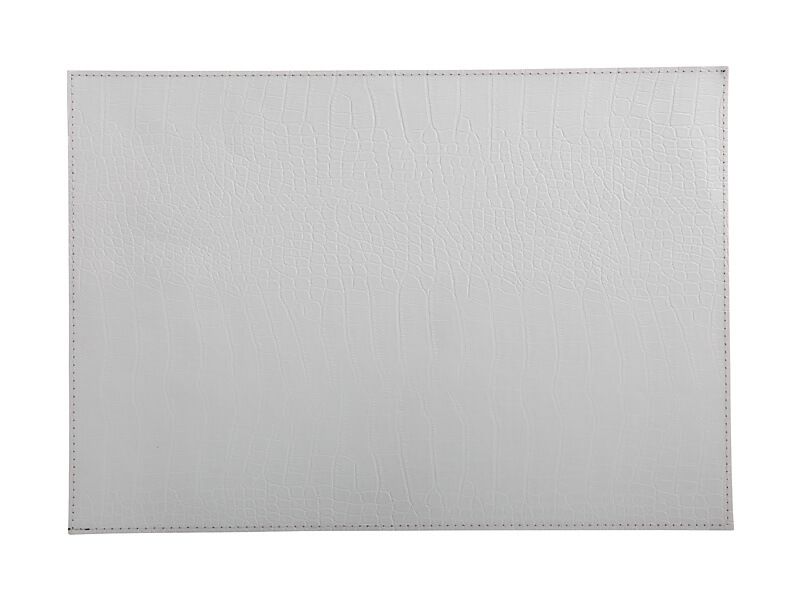 Maxwell & Williams Table Accents Leather Look Alligator Placemat 43x30cm White