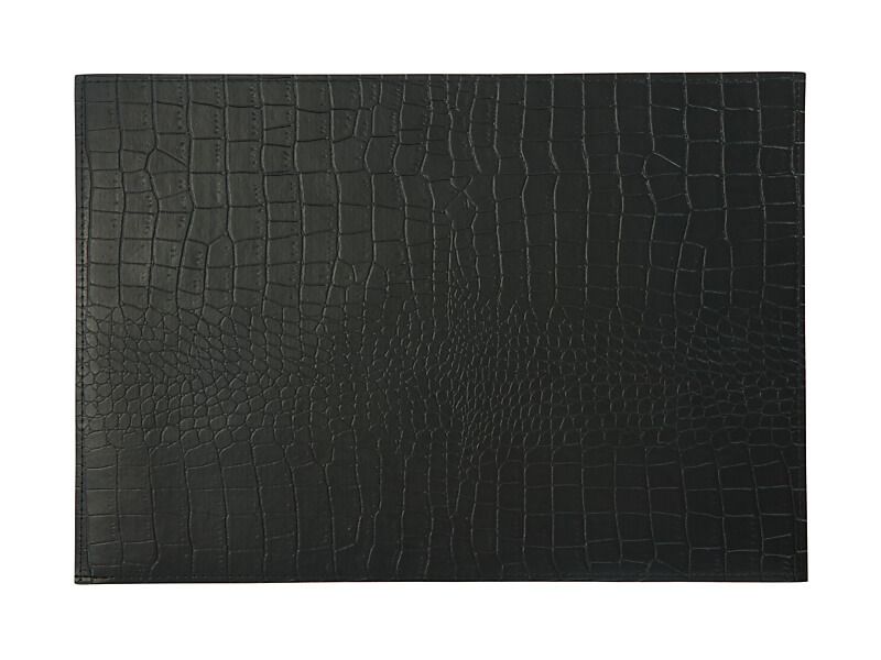 Maxwell & Williams Table Accents Leather Look Alligator Placemat 43x30cm Black