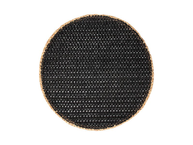 Maxwell & Williams Table Accents Round Placemat 38cm Black Natural