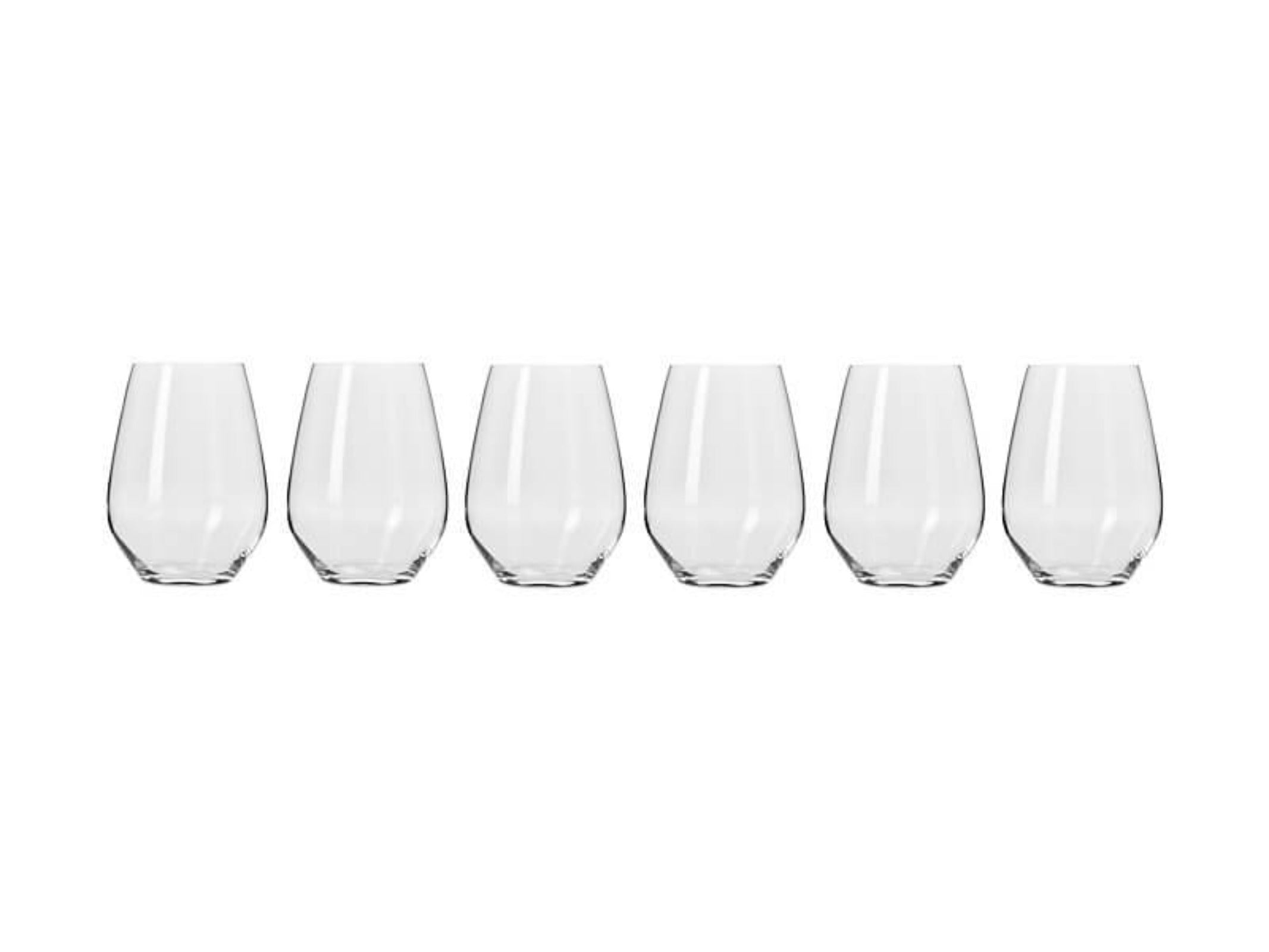 Krosno Harmony Stemless Wine Glasses 540ml 6pc