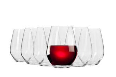 Krosno Harmony Stemless Wine Glasses 540ml 6pc