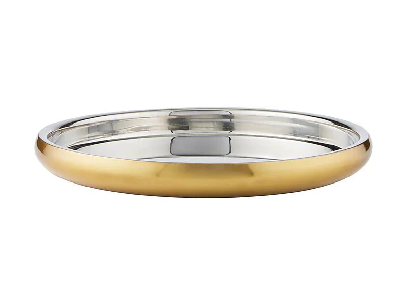 Maxwell & Williams Cocktail & Co. Capitol Round Tray Gold/Stainless Steel - 32.5x3.5cm