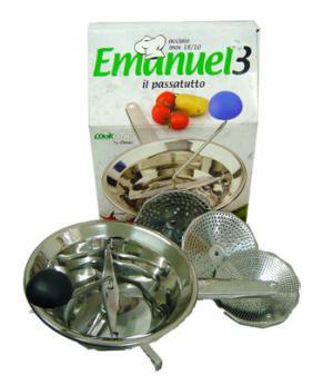 Emanuel Il Passatutto 24cm Stainless Steel Moulin/Vegetable Mill With 3 Discs (Made in Italy)