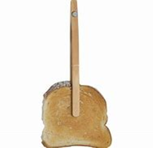 Appetito Bamboo Magnetic Toast Tongs 20cm